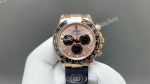 Clean Factory Rolex Daytona 40mm Rose Gold Face 7750 Movement Rubber Band Watch